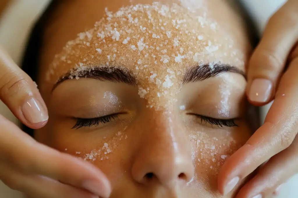 Woman showing smooth, glowing skin after SaltFacial™ Treatments in Tampa, FL